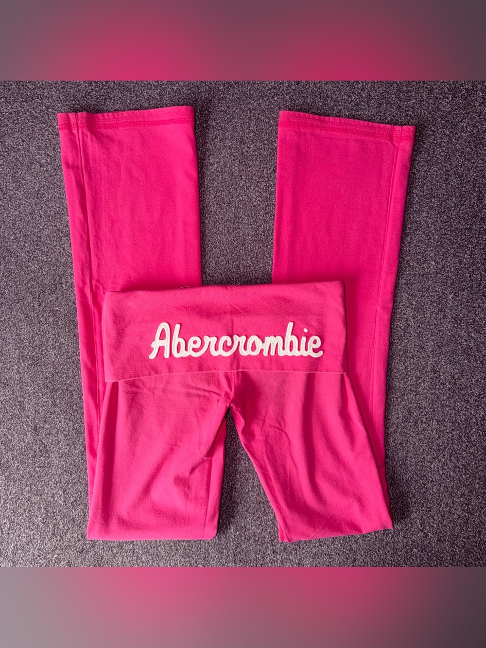 Vintage Y2K Abercrombie & Fitch 2000s Foldover Bootcut Flare Yoga Pants
